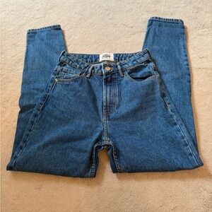 Zara Authentic Denim Blue Jeans with Contrast Stitching